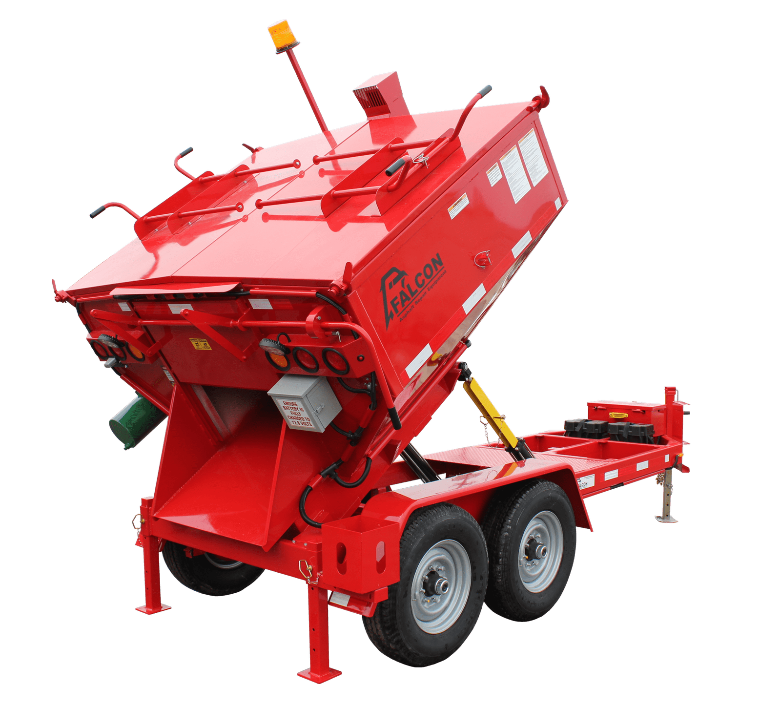 Asphalt hot box dumper