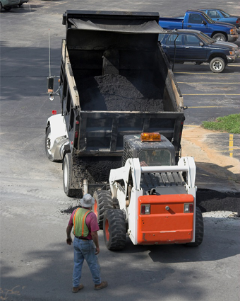 Dump Truck for Patching Asphalt