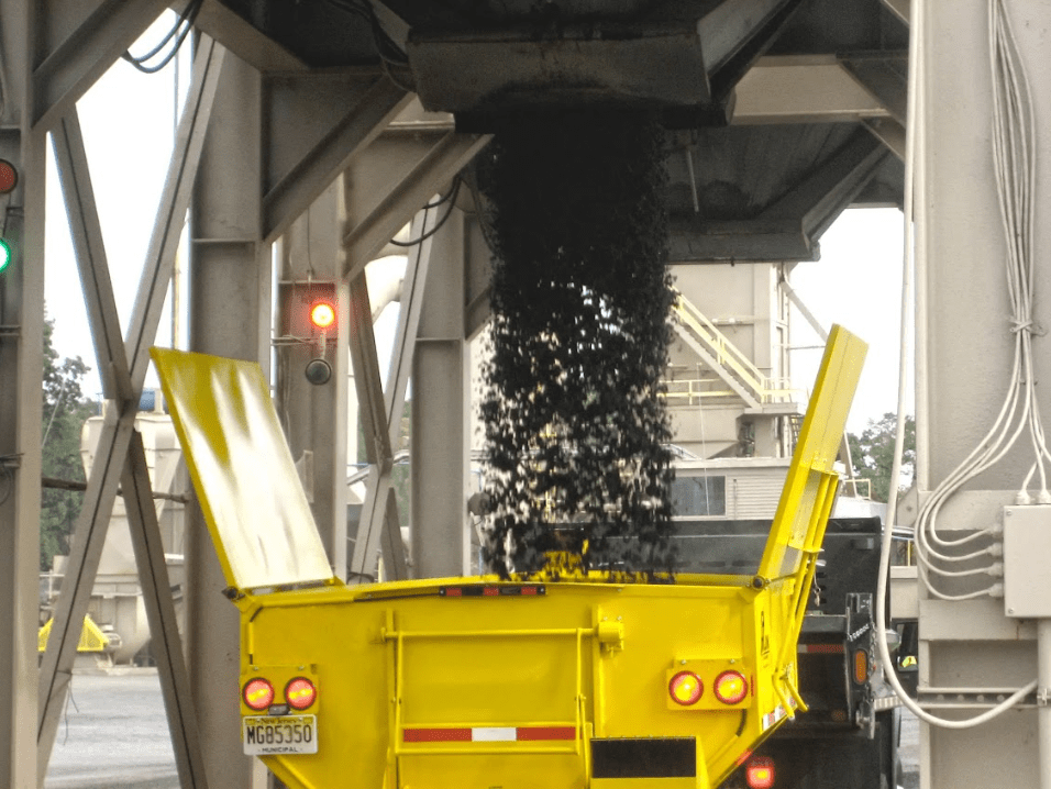 Falcon's hot box trailer keeps asphalt hot for pothole repairs.